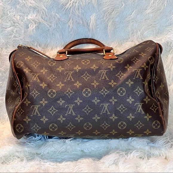 Authentic Louis Vuitton LV Monogram Speedy 35 handbag bag purse - Picture 4 of 15
